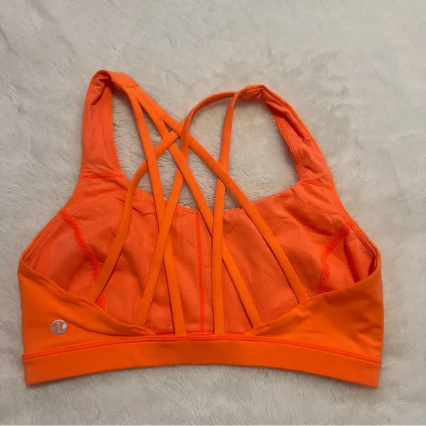 Lululemon Orange  sports bra - Image 2