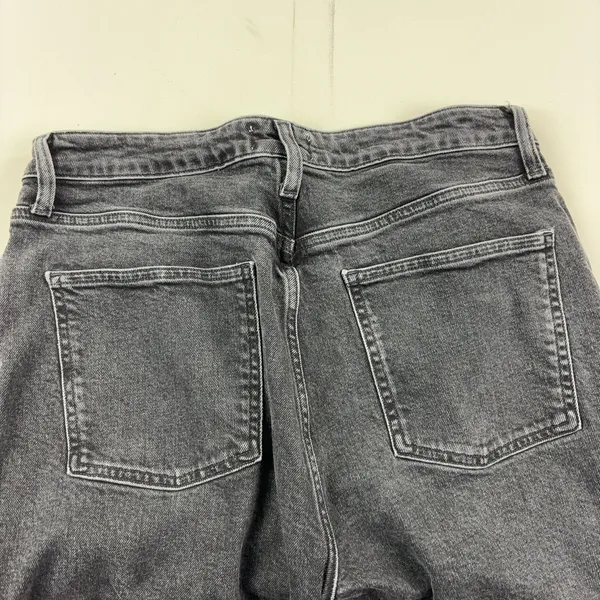 AGOLDE Jeans Womens 31 Gray Charcoal Wash High Rise Straight Stretch Denim - Image 9