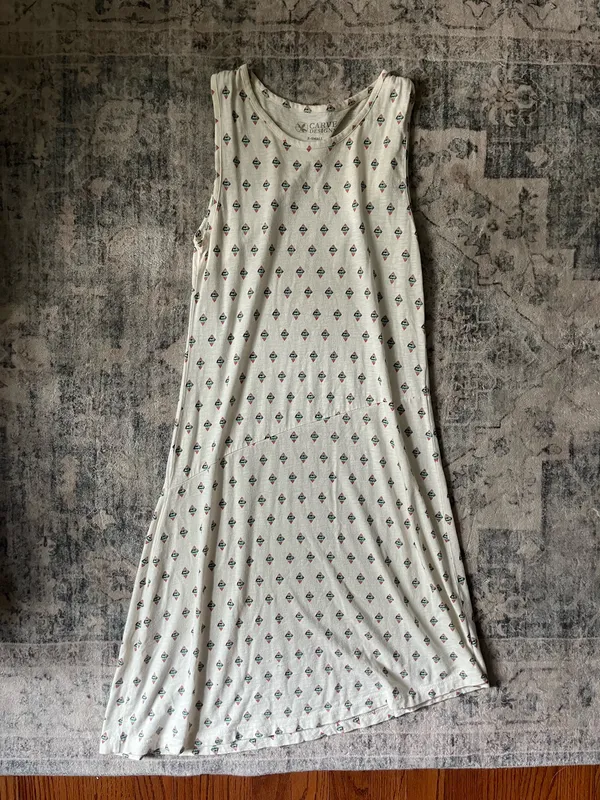 Carve Designs White Dress with Pattern - Image 3