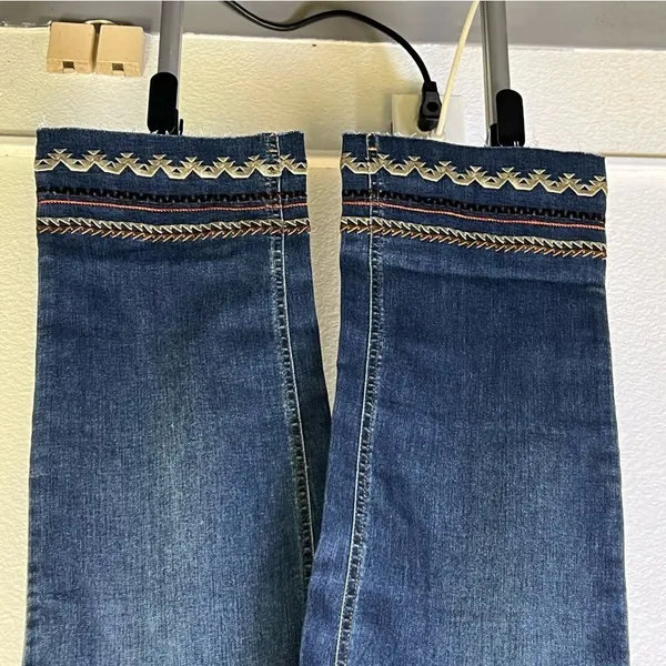 G‎ by Giuliana Embroidery Jeans Blue Size 0 - Image 9