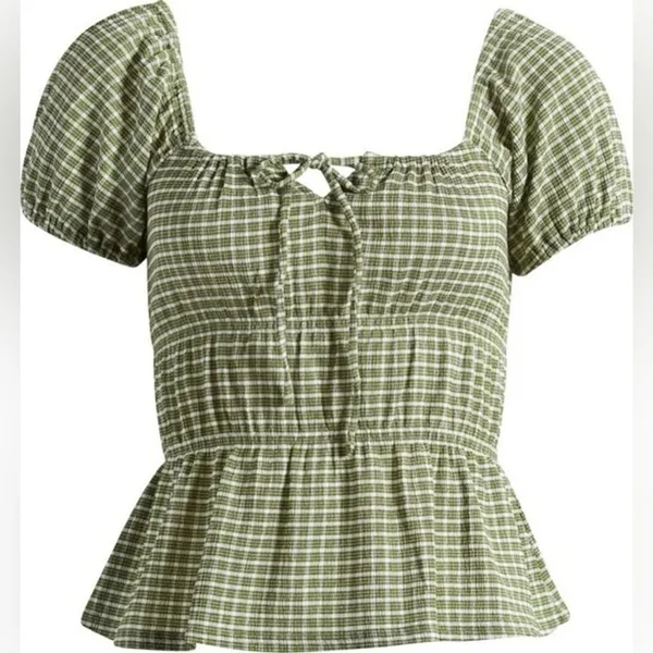 Madewell Omaha Tiered Top Women's Blouse Size Medium - Image 3