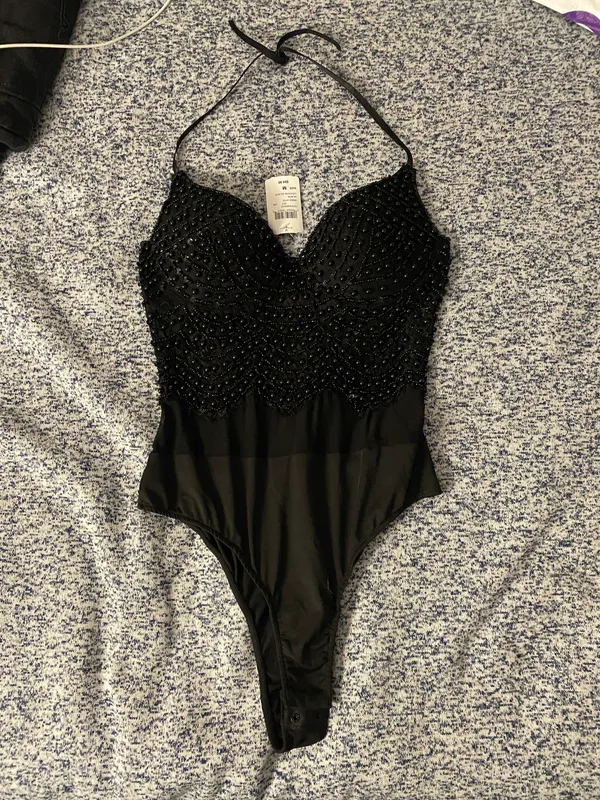 Windsor Sequin Black Body Suit - Image 6