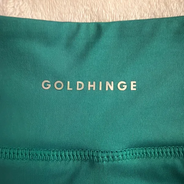 Gold Hinge green pleated skirt - Image 3