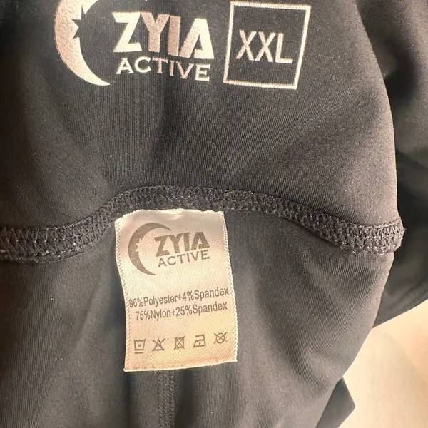 Zyia Active Black Trainer Shorts Size XXL - Image 6