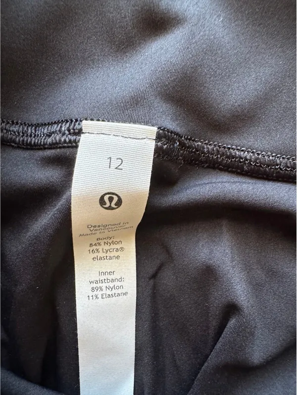Lululemon Base Pace High Rise Tight 25” Black Size 12 NWT - Image 6