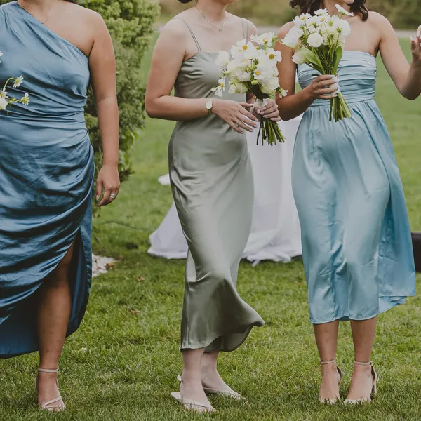 Abercrombie & Fitch Satin Slip Maxi Dress in Sage - Image 4