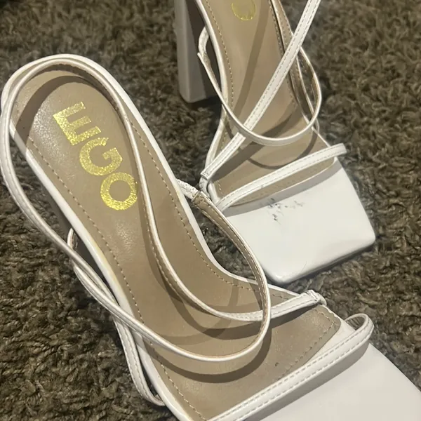 Ego Heels W/ Strappy Square‎ Toe Detailing - Image 4