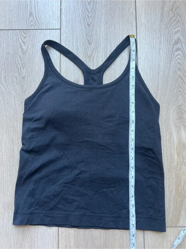 Lululemon Ebb to Street Tank Ribbed Black Size 10 - Image 7