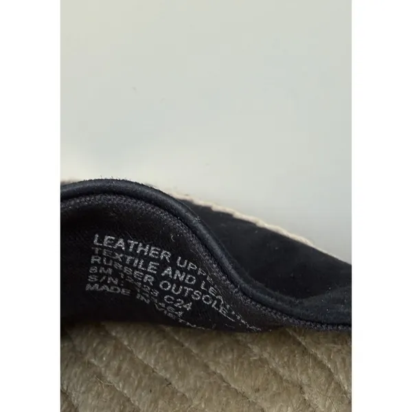 Tory Burch‎ Espadrille Black Platform Slides Leather Suede Chunky Resort Luxury - Image 7