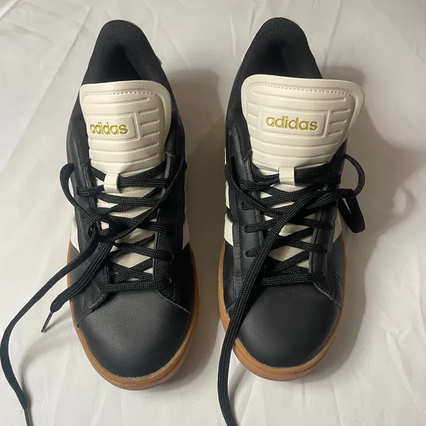 Adidas Grand Court Sneakers - Women Size 8.5 - Black - Image 4