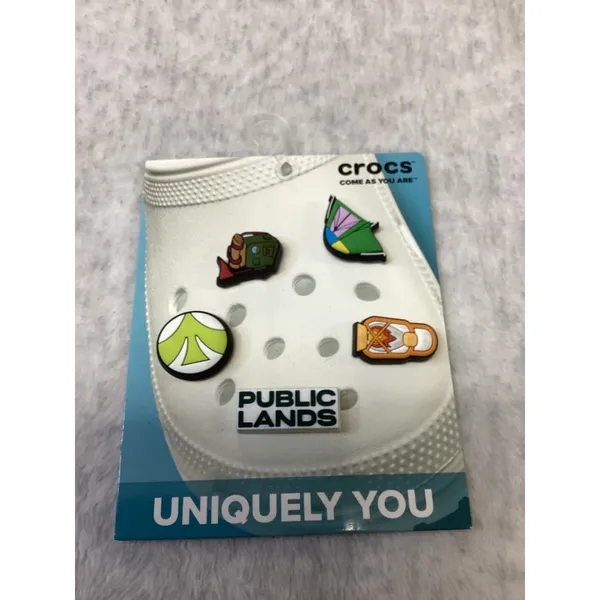 Crocs Jibbitz Public Lands 5 Pack Shoe Charms Camping Hiking Outdoor No plastic - Image 4