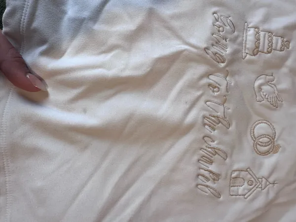 Bridal embroidered white crop top - Image 3