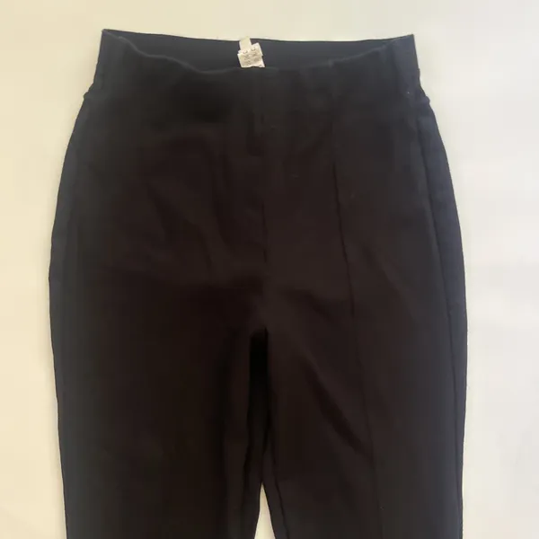 Halara Small Black Pointe Leggings Front Seam Pockets Black - Image 2