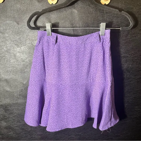 Love For Humanity Couture‎ Purple Dot Skort Size XS - Image 2
