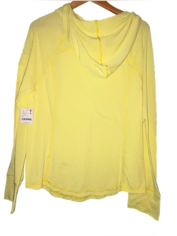 FP Movement Wild Ride Hoodie Sour Citrus Light Yellow Extra Large New With Tags - Image 3