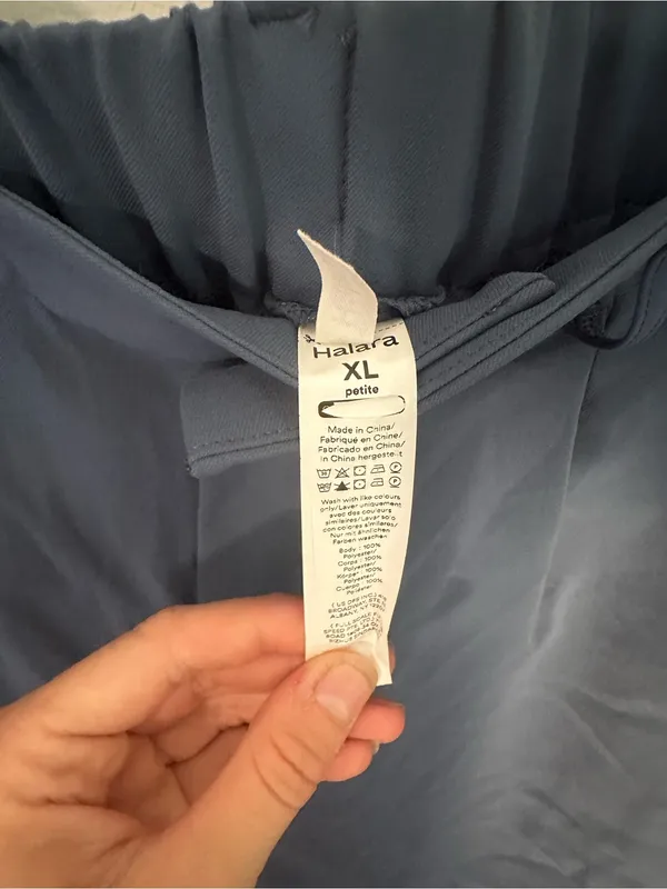 NWOT Halara Flex™ High Waisted Pocket Solid Work Tapered Pants coronet blue xlp - Image 3