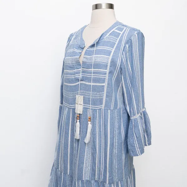 Tommy Bahama - Just Beachy‎ Striped Tiered Dress - Image 9