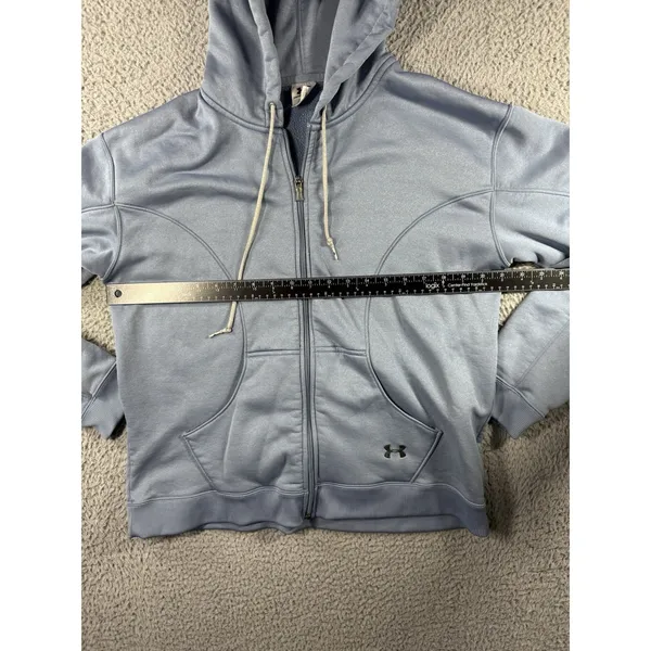Under Armour Hoodie Women XL Full Zip Fleece Casual Outdoor Jacket‎ - Image 4