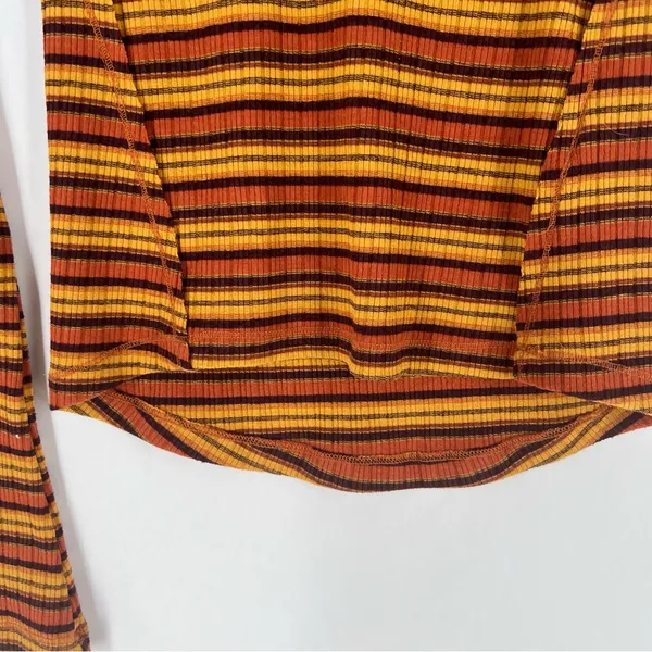 FREE PEOPLE Cape Cod‎ Thermal Striped Ribbed Cowl Neck Size M - Image 8