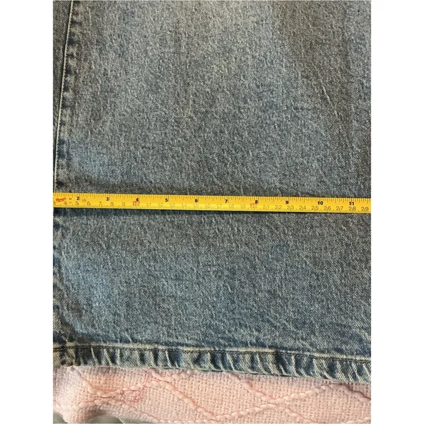 Time and Tru Women Medium Wash High-Rise Wide Leg Jeans NWT Size1 18. - Image 12