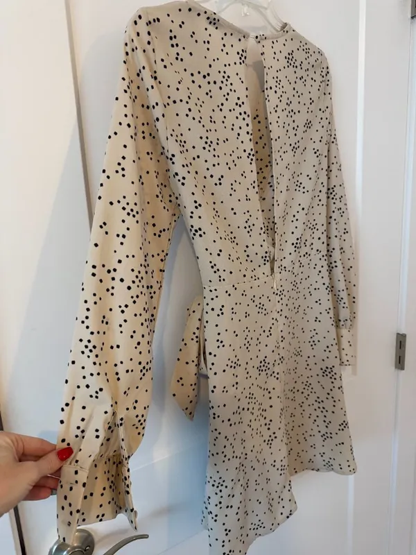 HYFVE HYFVE HYFVE Black and Cream Polka Dot Dress - Image 6