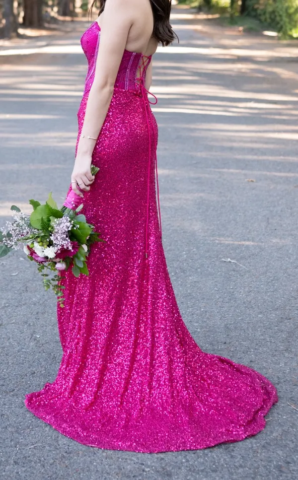 Pink Prom Dress Size XS - Image 2