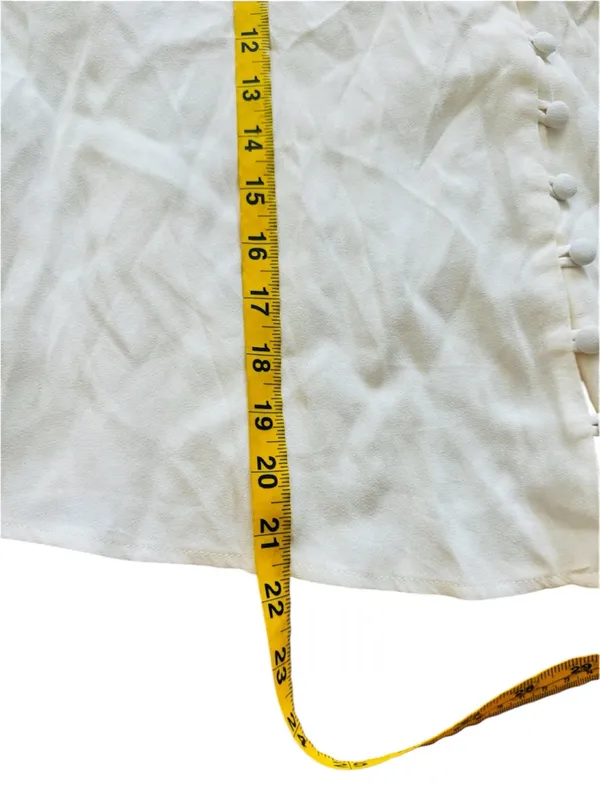 Reformation Cream tie neck blouse NEW - Image 4