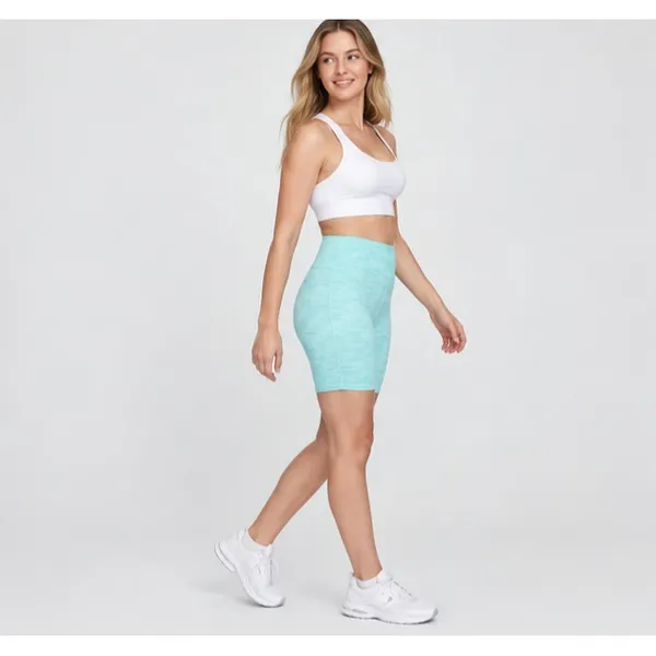 GapFit Womens Bike Shorts Sz S Jade High Rise 4-Way Stretch Compression Wicking - Image 3