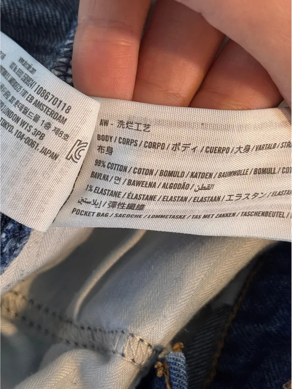 Abercrombie Curve Love The Baggy Low Rise Jeans Medium Wash Blue 32 Long - Image 8