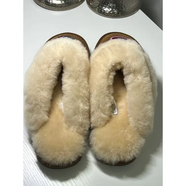 EMU Australia Jolie UGA Bulldogs Sheepskin Slippers‎ Women 10 Chestnut - Image 3