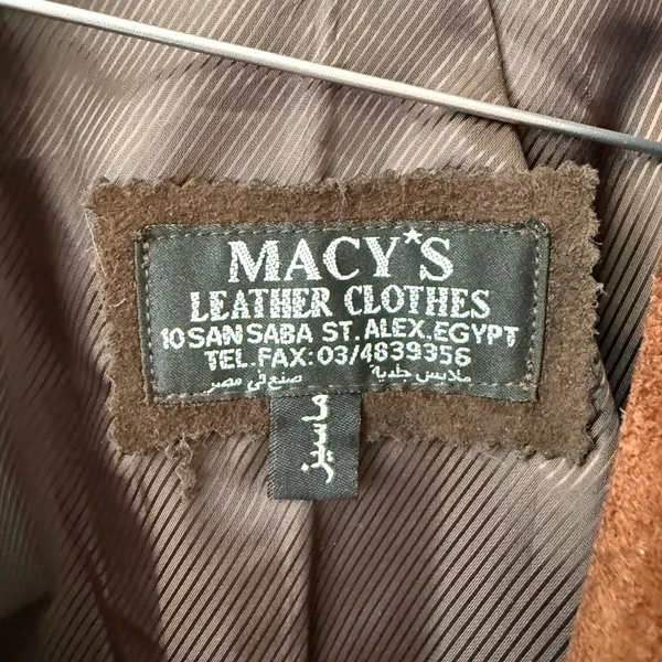 Macy Leather Clothes sz S Vintage Suede Colorblock Western Jacket Brown‎ Hippie - Image 4