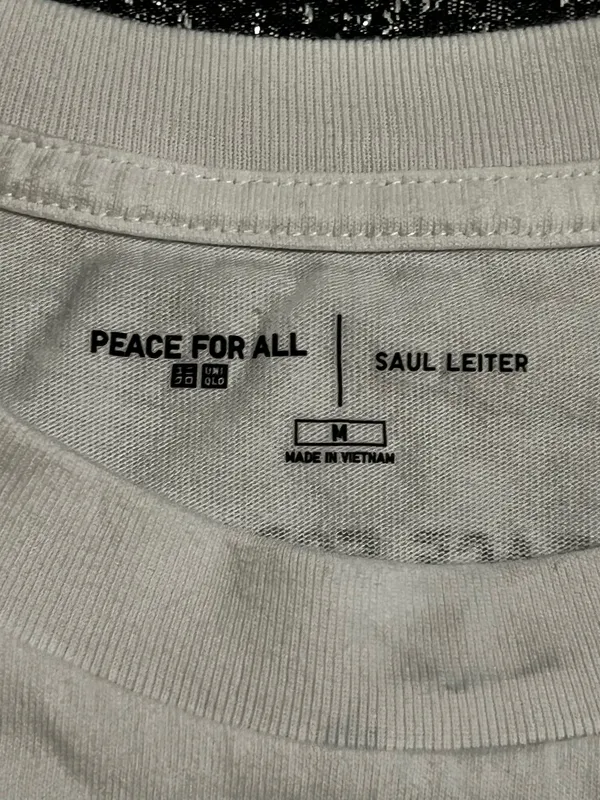 Womens medium Saul Leiter Peace For All Short Sleeve Shirt - Image 8