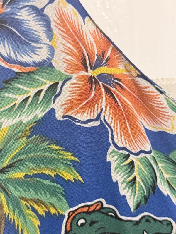 VTG Reyn Spooner Florida Gators Hawaiian Print Shift Dress Size Small - Image 6