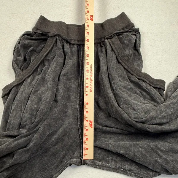 Oli & Hali Mineral Washed Side Pockets Jetty Harem Pants Women Small Gray BP0006 - Image 4