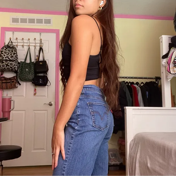 Levi's Vintage high waisted jeans perfectly slim fitting 512 - Image 4