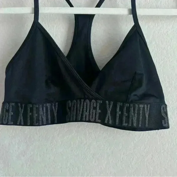 Savage X Fenty Black Racerback‎ Bralette Size XS/S - Image 4