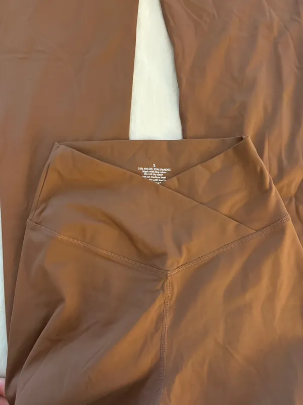 Brown crossover leggings - Image 2