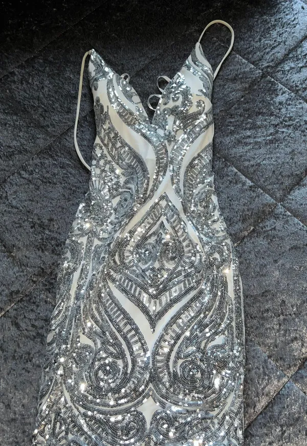 Windsor White & Silver Dress - Image 3