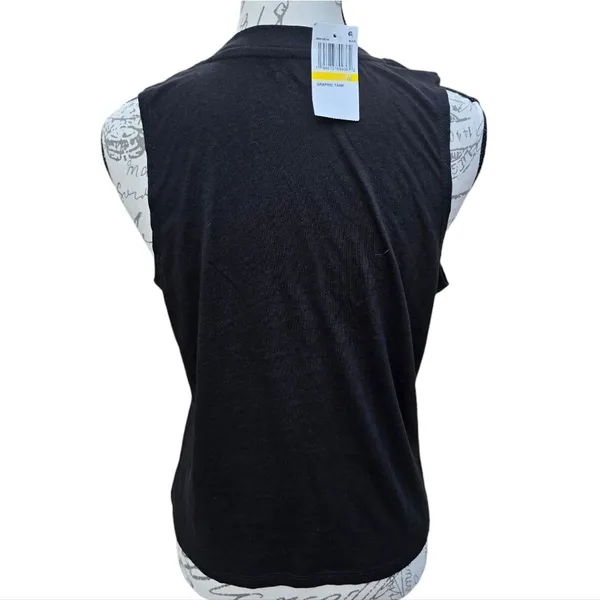 Love Tribe -1613 NWT Coachella Graphic Tank Top Muscle Top Black Size Medium‎ - Image 4