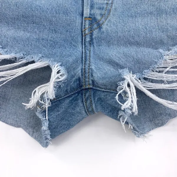 LEVI'S Premium 501 Denim Jean Short Light Wash 29 - Image 3