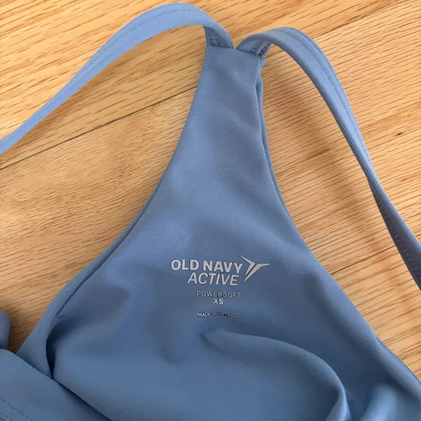 Old Navy Blue Active Crop Tank Top - Image 3