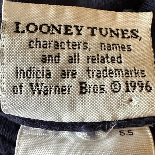 Vintage 90s 1996 Looney Tunes Graphic Tee T Shirt Tweetie Bird Sylvester Large - Image 11