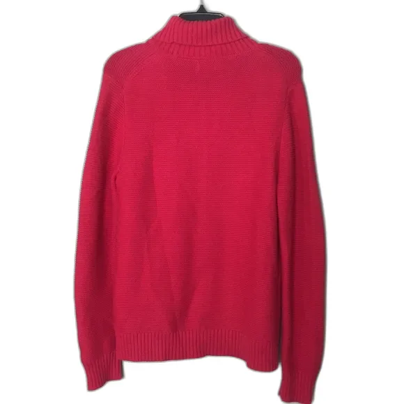J. Crew Classic mock Turtleneck Sweater Size Medium Cotton merino wool blend - Image 10