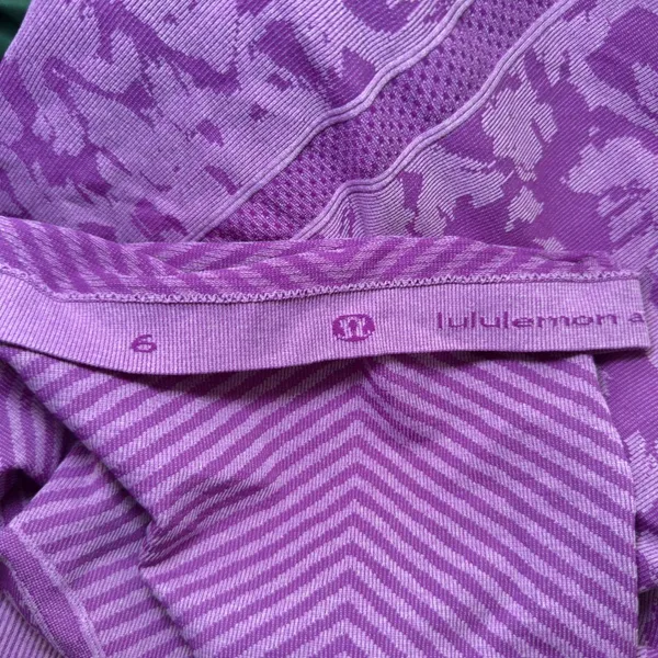 Lululemon Women’s 6 Purple Top Run Swiftly Tech Long Sleeve‎ Yoga Athleisure - Image 9