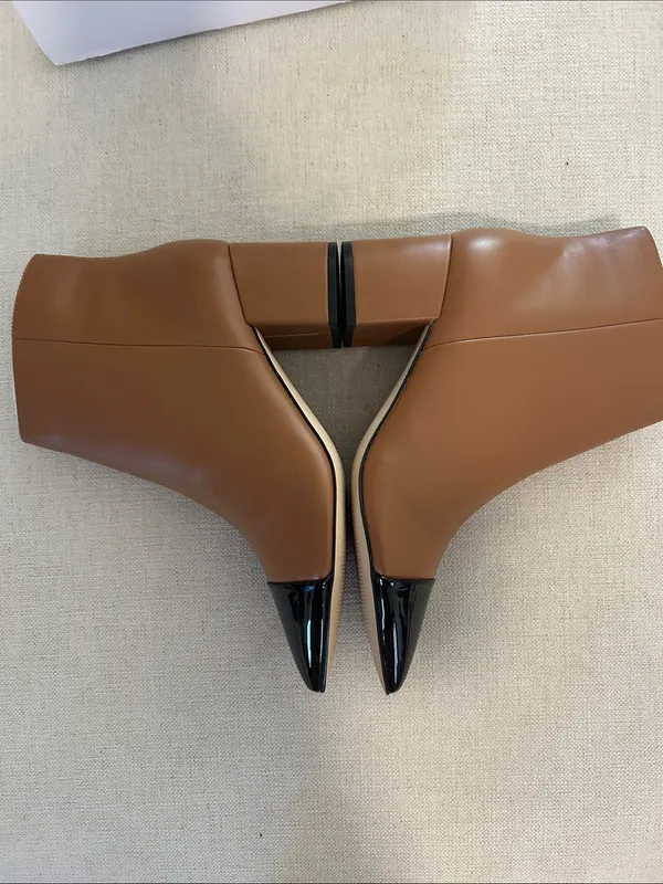 Marc Fisher Jelanie2, Dark Natural Leather, Size 8, NWT - Image 6