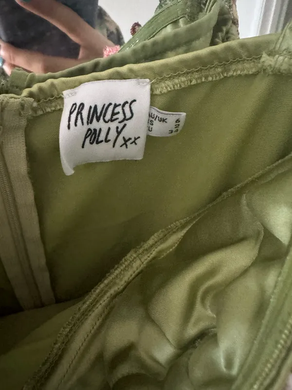 Princess Polly Kenzie Dress Mini Green - Image 3