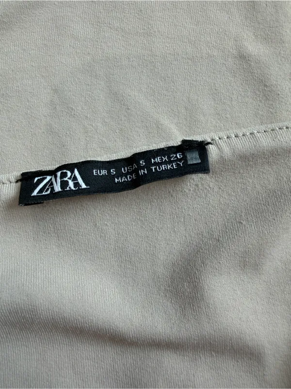Zara Light Beige Scoop Neck Tank - Image 4