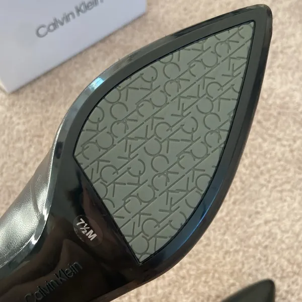leather kitten heel. 7-7.5 - Image 6