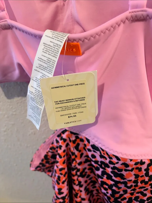 Fabletics NWT Asymmetrical Cutout Shaping One-Piece Swimsuit - Image 7