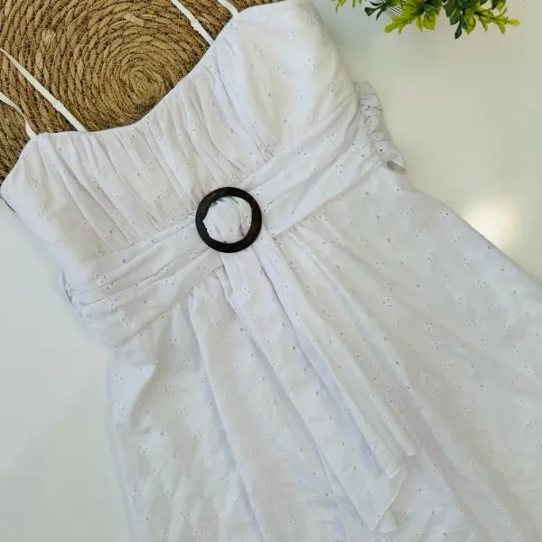 Crystal Doll White Eyelet Sundress DRESS 9‎ NWT - Image 4